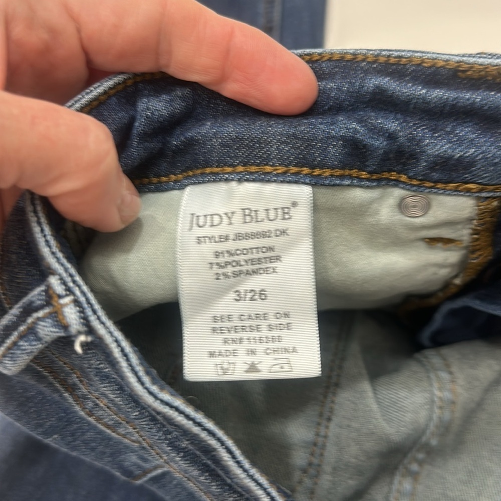 NWOT Judy Blue DOVER HIGH RISE TUMMY CONTROL SKINNY item # 7P - Picture 6 of 6